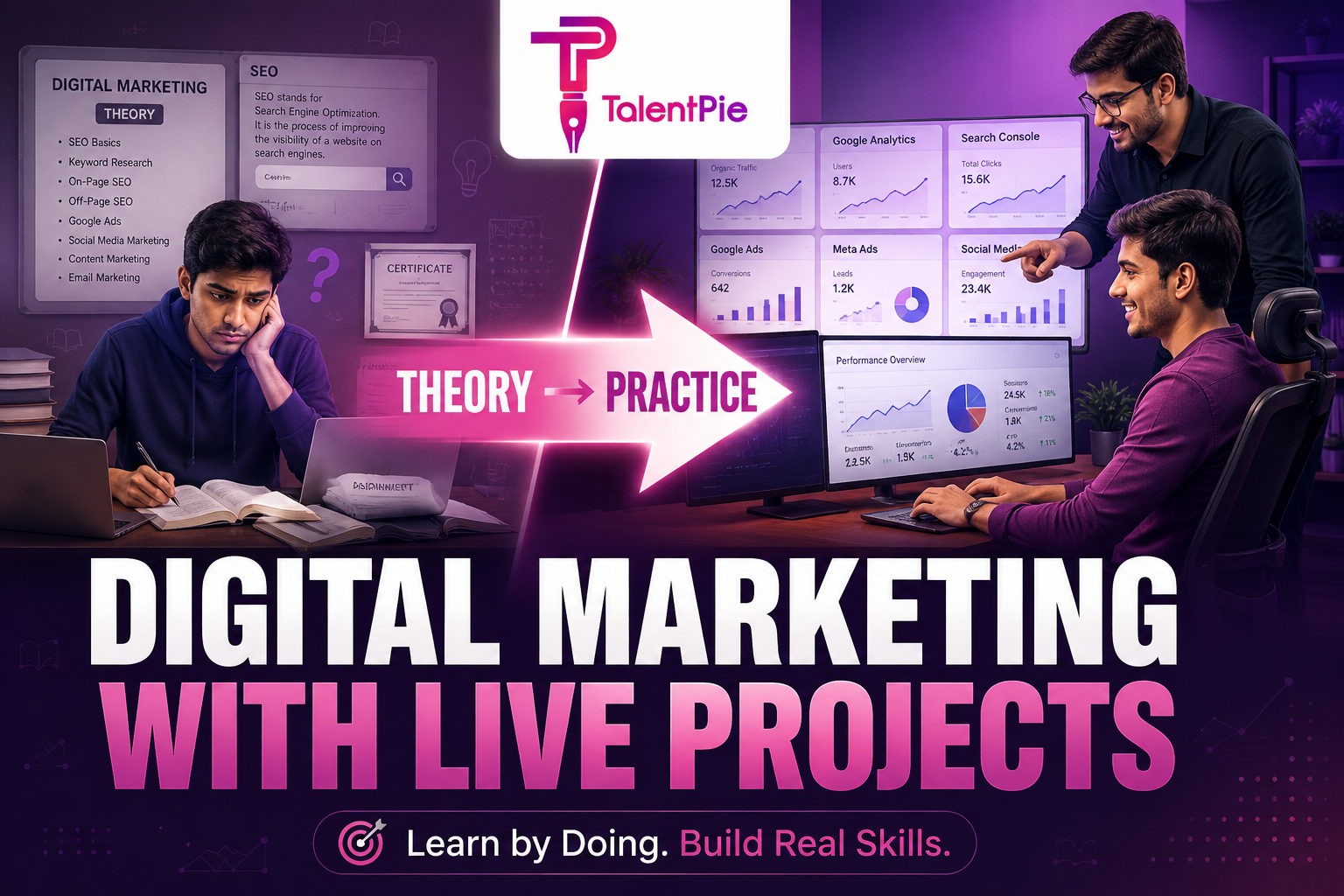 Learn Digital Marketing with Live Projects: The TalentPie Way